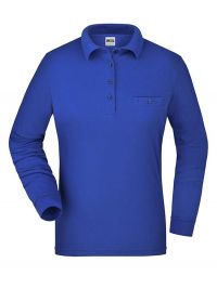 Damen Workwear Poloshirt Pocket Longsleeve Essential